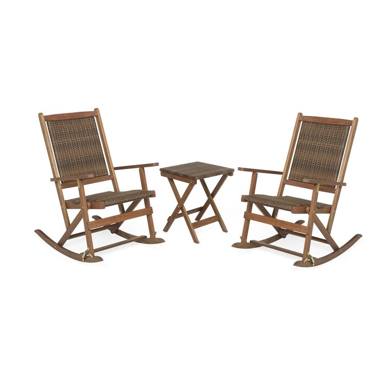 Claytor folding eucalyptus online outdoor rocker